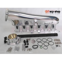 Collecteur d'admission pour moteur 2JZ GTE avec papillon et rampe d'injection