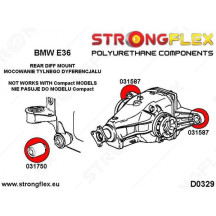 Kit complet silent bloc BMW E36 y compris M3 90 SHA