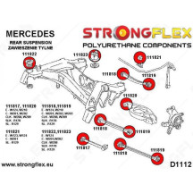 Kit complet silentblocs Mercedes 190 W201 dureté sport 90 SHA