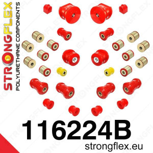 Kit complet silentblocs Mercedes 190 W201 dureté sport 90 SHA