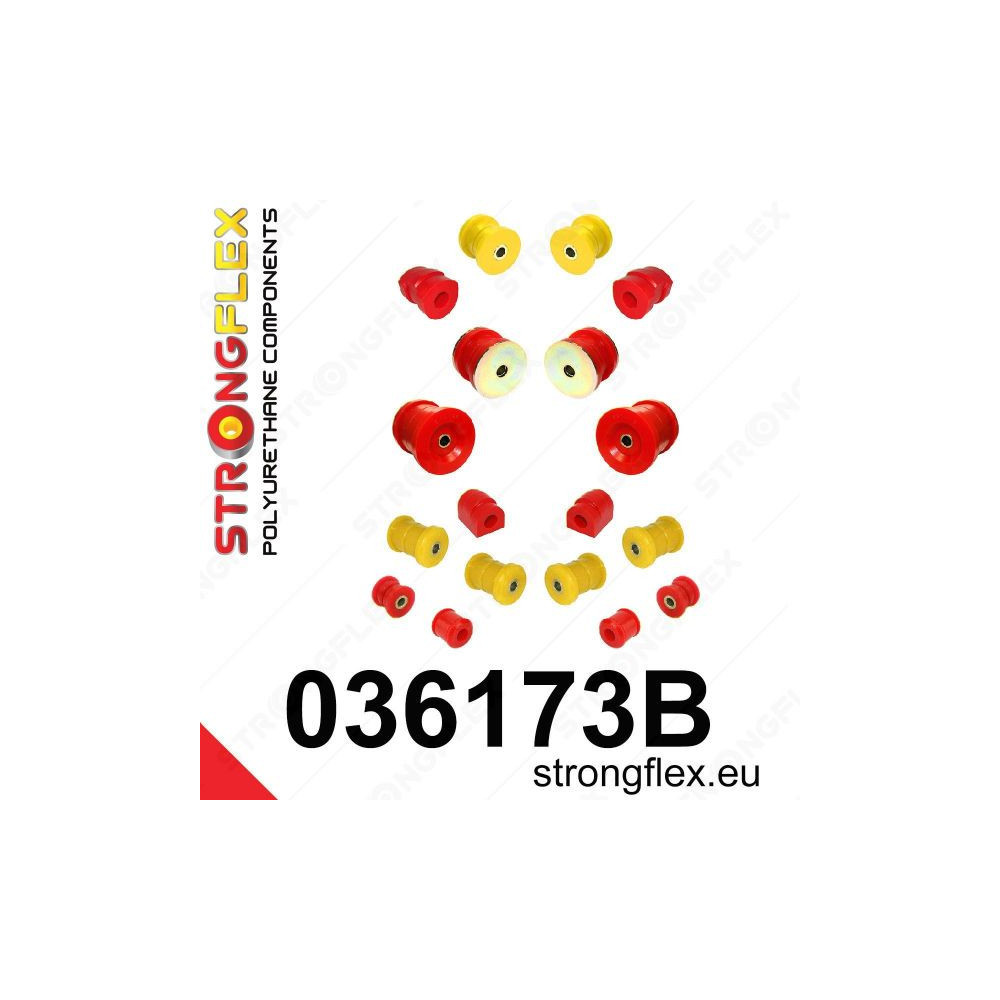 Kit complet silentblocs BMW E34 dureté origine