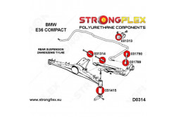 Silent blocs de bras arrières BMW E36 COMPACT