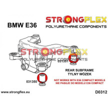 Silentblocs berceau arrière BMW E36 80SHA