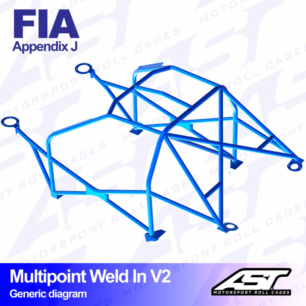 Arceau complet à souder 10 points pour E10 2002 Coupé