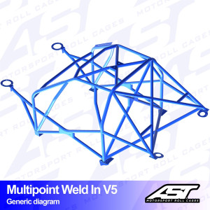 Arceau complet à souder 10 points pour E30 Série 3 berline