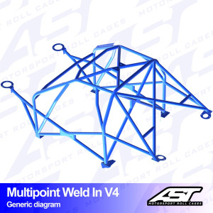 Arceau complet à souder 10 points pour E30 Série 3 Touring
