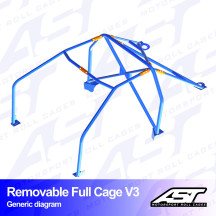 Arceau complet démontable 6 points pour E30 Série 3 Touring 4 roues motrices