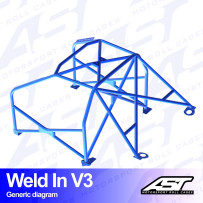 Arceau complet à souder 8 points pour E30 Série 3 Touring 4 roues motrices