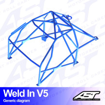 Arceau complet à souder 8 points pour E30 Série 3 Touring 4 roues motrices