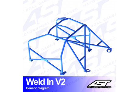 Arceau complet à souder 8 points pour E36 Série 3 Compact