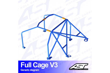 Arceau complet démontable 6 points pour E46 Série 3 Coupé