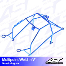 Arceau arrière 4 points pour E37 Z3  Roadster