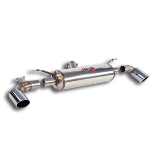 Silencieux arrière Droite O100 - Gauche O10 avec valve - Supersprint