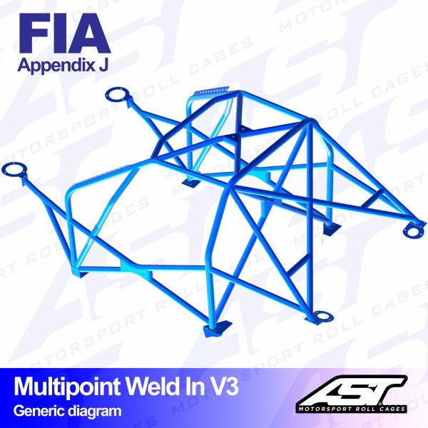 Arceau complet à souder 10 points pour Fiesta Mk3GFJ