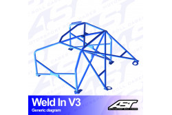 Arceau complet à souder 8 points pour Civic Coupé EJ1/EJ2Coupé