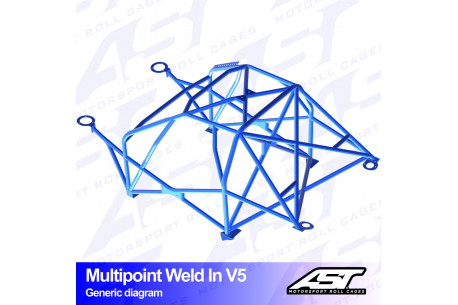 Arceau complet à souder 10 points pour Civic Coupé EJ1/EJ2Coupé