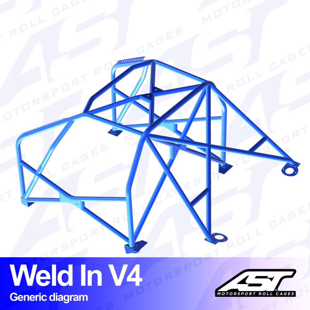 Arceau complet à souder 8 points pour CRX EF/ED/EECoupé