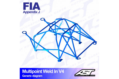 Arceau complet à souder 10 points pour MX-5 NBRoadster