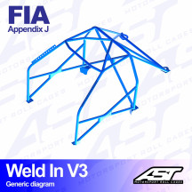 Arceau complet à souder 8 points pour 350Z Z33Coupé