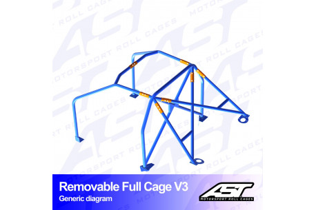 Arceau complet démontable 6 points pour Megane Phase 1Coupé