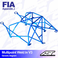Arceau complet à souder 10 points pour Impreza GVFberline 4WD
