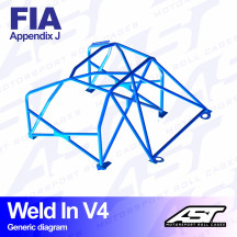 Arceau complet à souder 8 points pour Celica T185Coupé