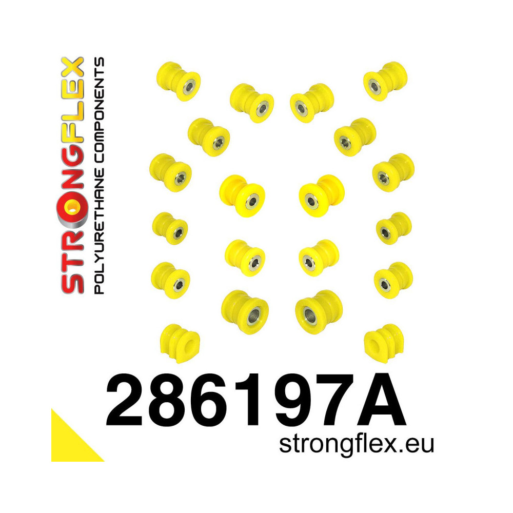 Kit silentblocs train arrière 350Z dureté sport 90SHA