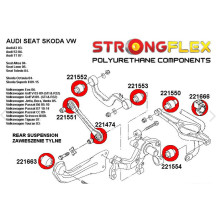 Kit complet silentblocs AUDI A3 8P dureté 80 SHA