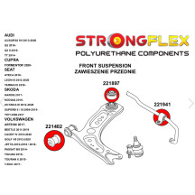 Kit complet silentblocs AUDI A3 8V dureté 90 SHA