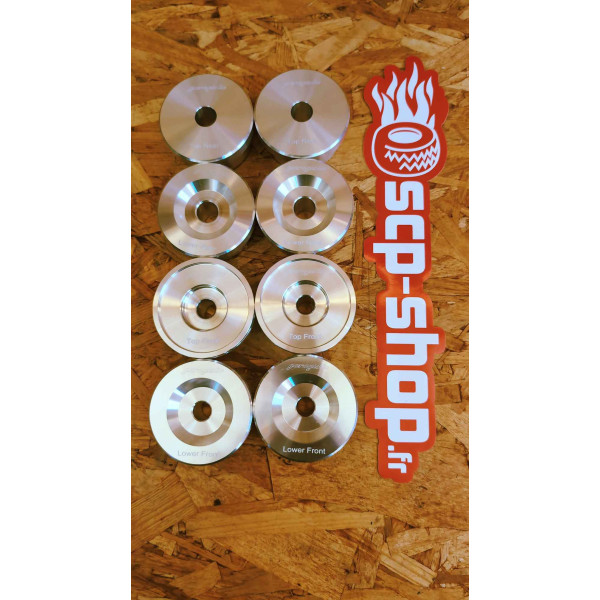 Silent blocs aluminium pour berceau BMW E36