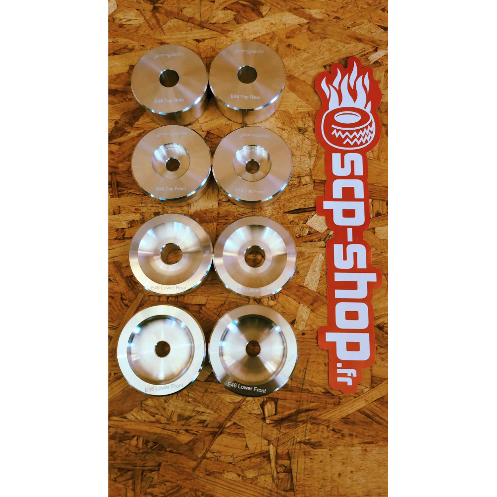 Silent blocs aluminium pour berceau BMW E46