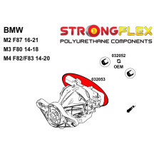 Silent blocs renforcés de pont BMW M4 avec support