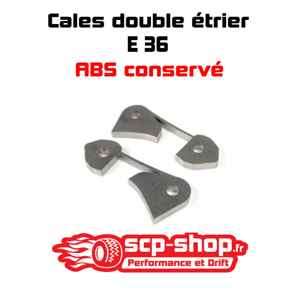 Cales double étrier à souder BMW E36 ABS conservé