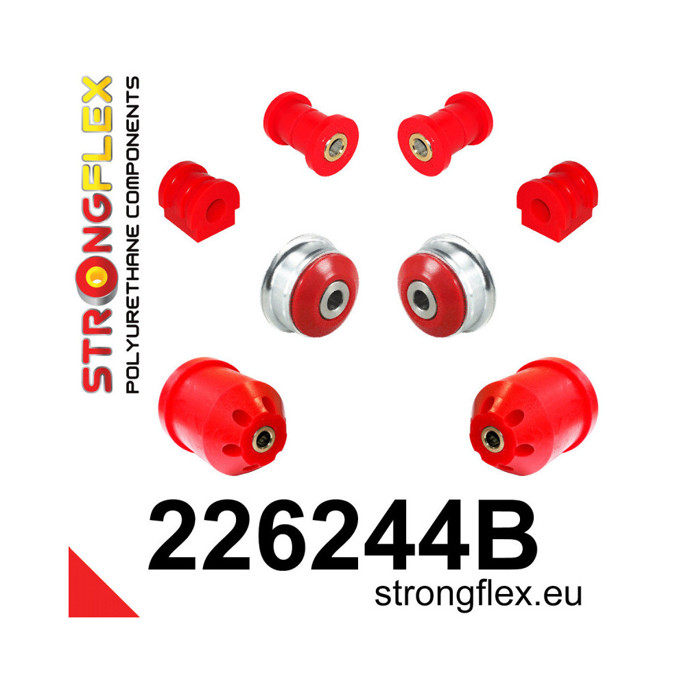 Kit de silentblocs AUDI A1 S1 barre antiroulis, triangle avant et berceau arrière