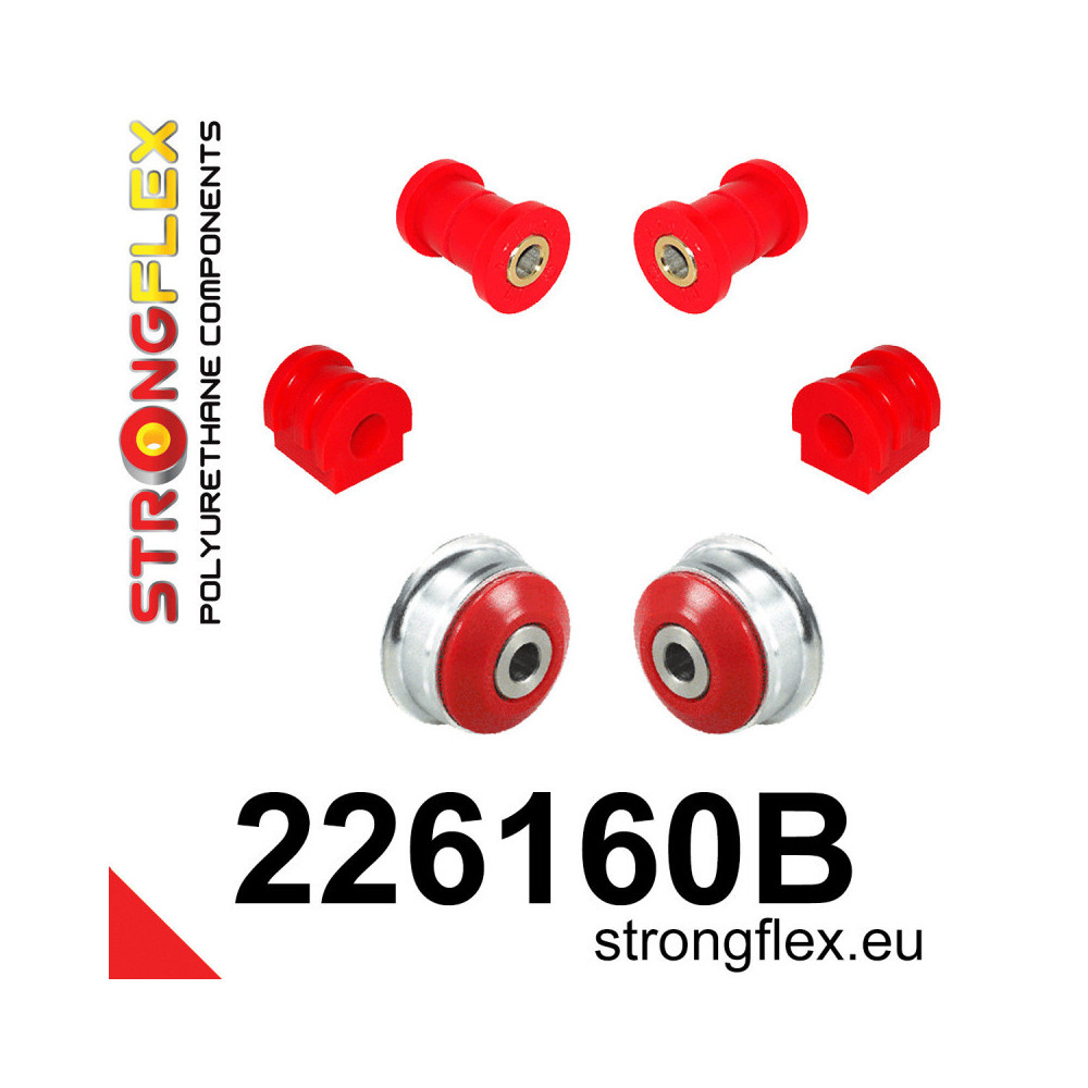 Kit de silentblocs AUDI A1 de suspension avant : barre antiroulis et triangle