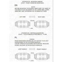 Kit de silentblocs AUDI A3 8L FWD / Quattro suspension avant (90SHA)