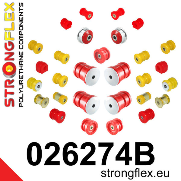 Kit de silentblocs AUDI A1 8X Quattro suspension avant et arrière