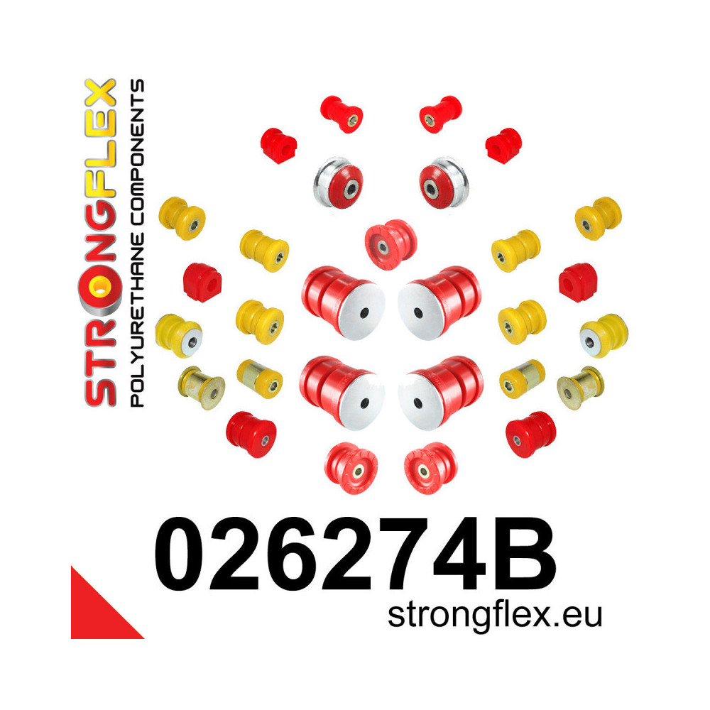 Kit de silentblocs AUDI A1 8X Quattro suspension avant et arrière