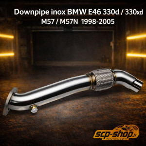 Downpipe inox pour 330D BMW E46