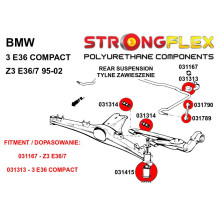 Kit complet silentblocs BMW E36 compact