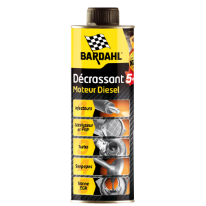 Bardahl Décrassant 5 en 1 Diesel 500ml – Nettoyant Injecteurs Turbo EGR FAP
