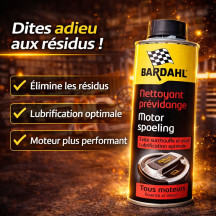 Bardahl Nettoyant Prévidange Moteur – Nettoyage Interne Avant Vidange