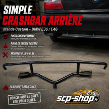 Crashbar arrière BMW E36 E46 avec levage| Manda Custom