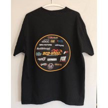 Tee-shirt SCP-SHOP noir 100% coton 180 g/m² – Performance & Drift