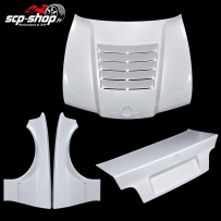 Kit carrosserie fibre BMW E36 Berline | Capot, malle, ailes