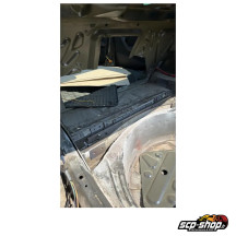 Renfort intérieur RACP BMW E46 installé sous le plancher du coffre