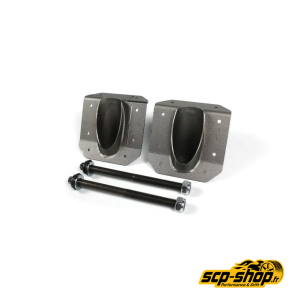 Renforts intérieurs de plancher BMW E36 pour fixations avant du berceau arrière – acier S355 3 mm et deux vis longues