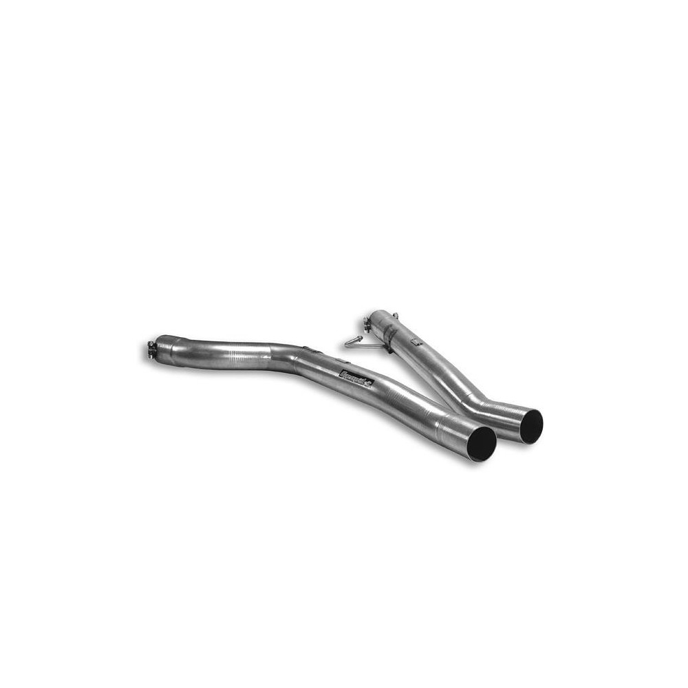 Tube centrals Kit Droite + Gauche - (remplace origine Silencieux central) - Supersprint