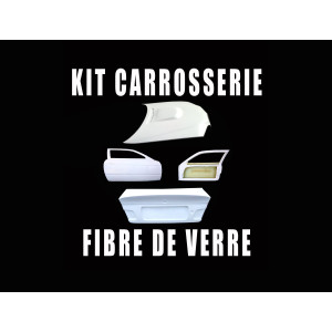 Kit carrosserie fibre E46 coupé : Capot 2 portes et malle CSL