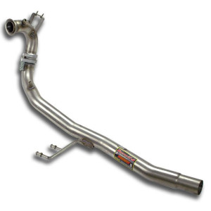 Turbo Descente tube (Replace diesel-sooth filter) - avec bungs pour the pressure fittings et O² sensor - Supersprint